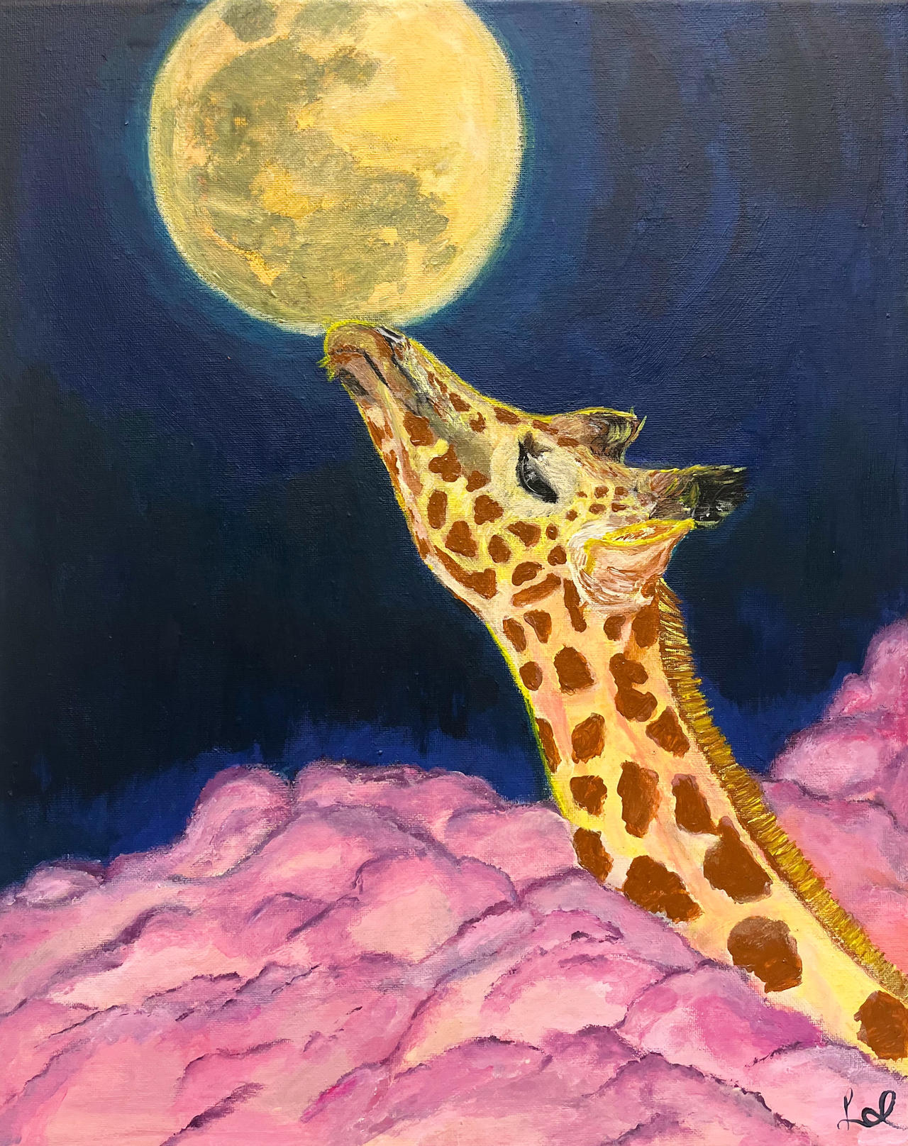 Giraffe Meet the Moon